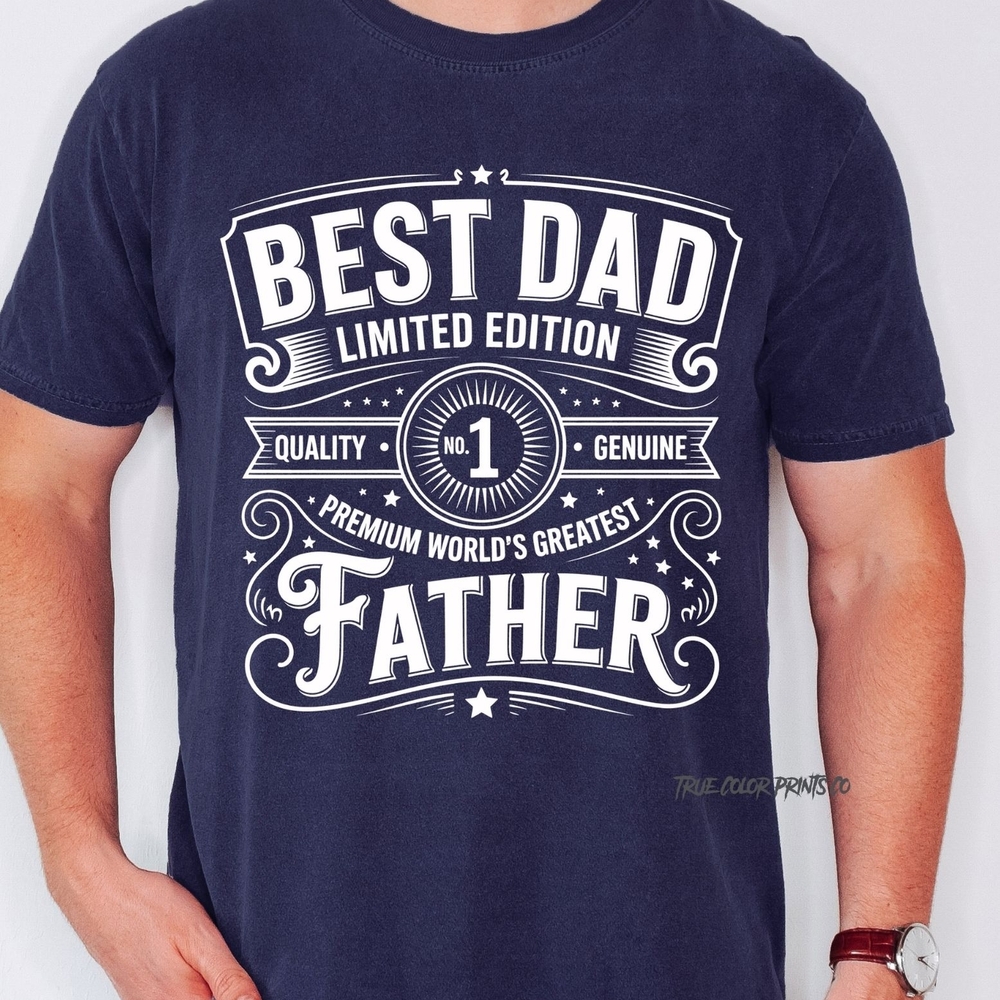 Comfort Colors Blue Short Sleeve Tee with Vintage Design
